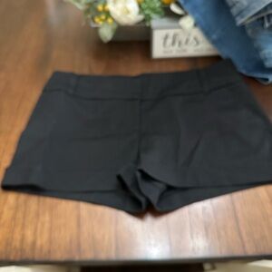 Elegant Black High Waist Women's Shorts